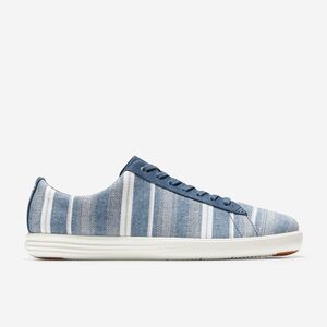 Cole Haan Grand Crosscourt Striped Blue and White Sneakers